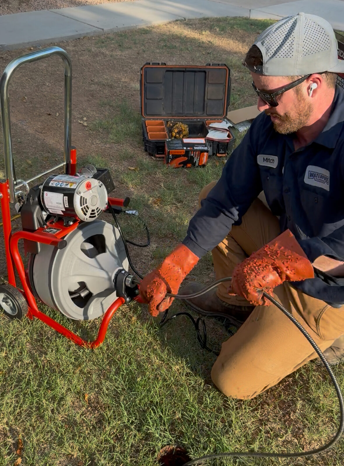 Water Pros Plumbing technician on-site in Gilbert