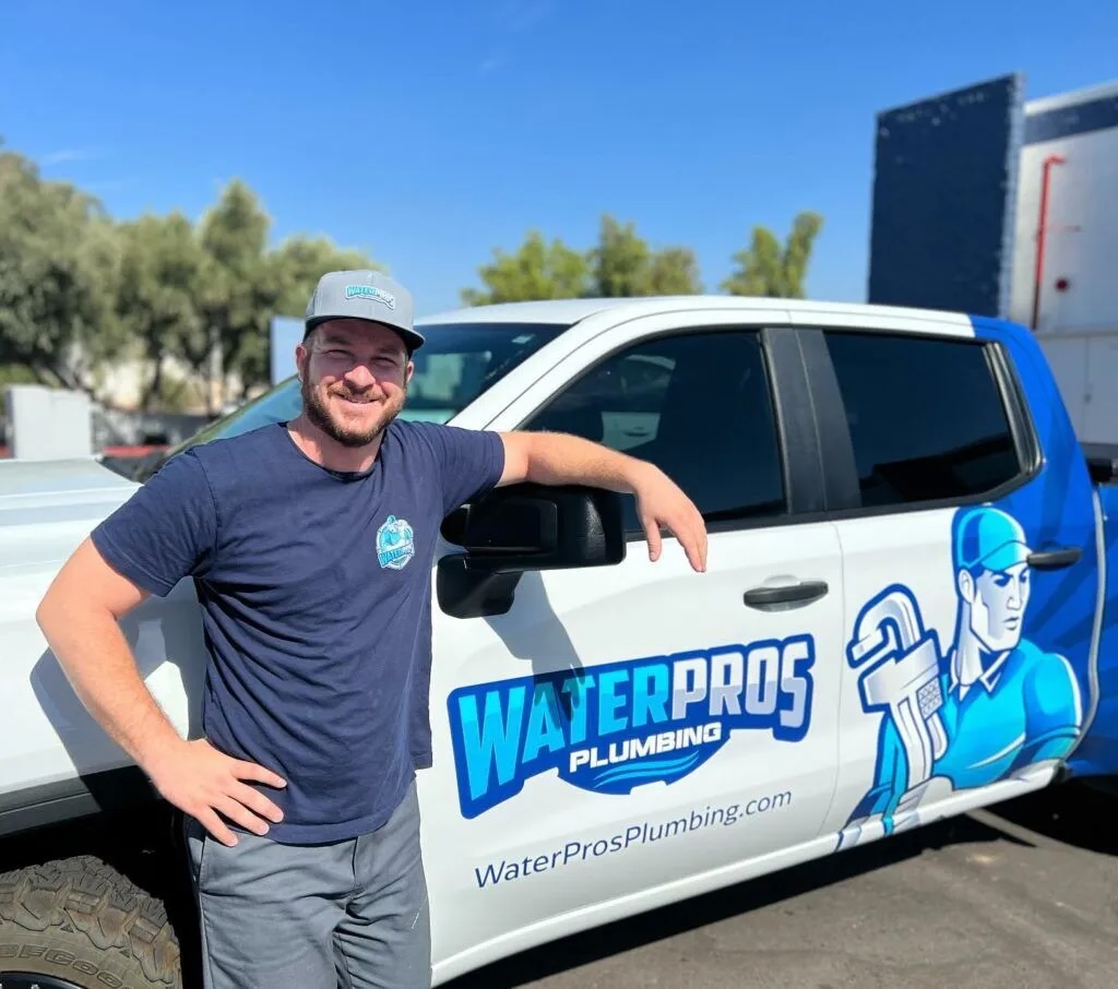 Water Pros Plumbing service truck in Gilbert AZ